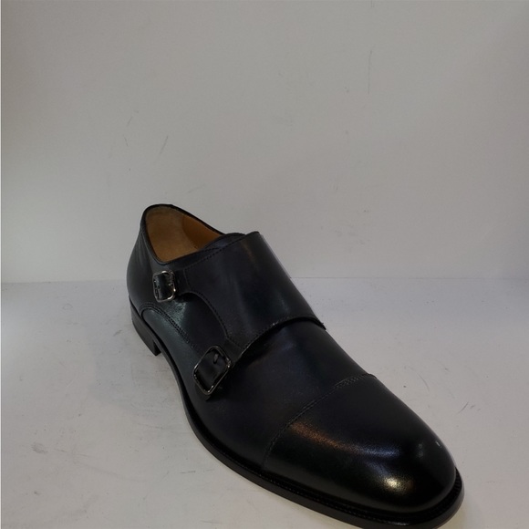 Hugo Boss NIB Black Double-Monk Shoes size 9.5 - Picture 8 of 10